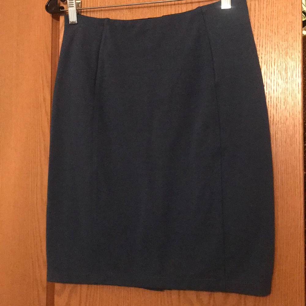 NWT 4P Liverpool Jeans Company pencil skirt - blue